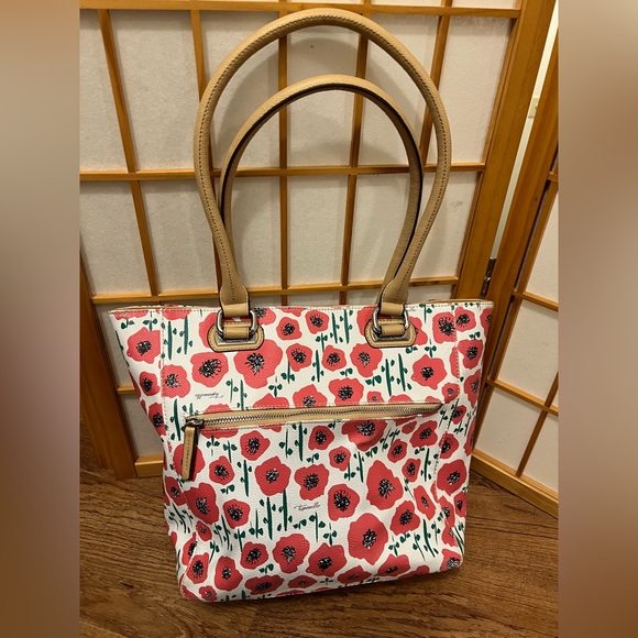 Tignanello Handbags - Tignanello Strawberry Poppy
Medium Handbag Tote Bag Purse